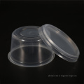 Tazón de plástico transparente desechable de PP de 480 ml al por mayor con tapa